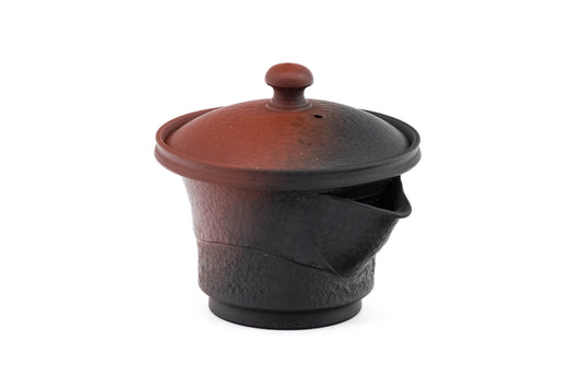 Japanese Houhin - ´åÌïÒæҎ Murata Yoshiki - Black Red Yohen Tokoname-yaki Handleless Teapot - 120ml