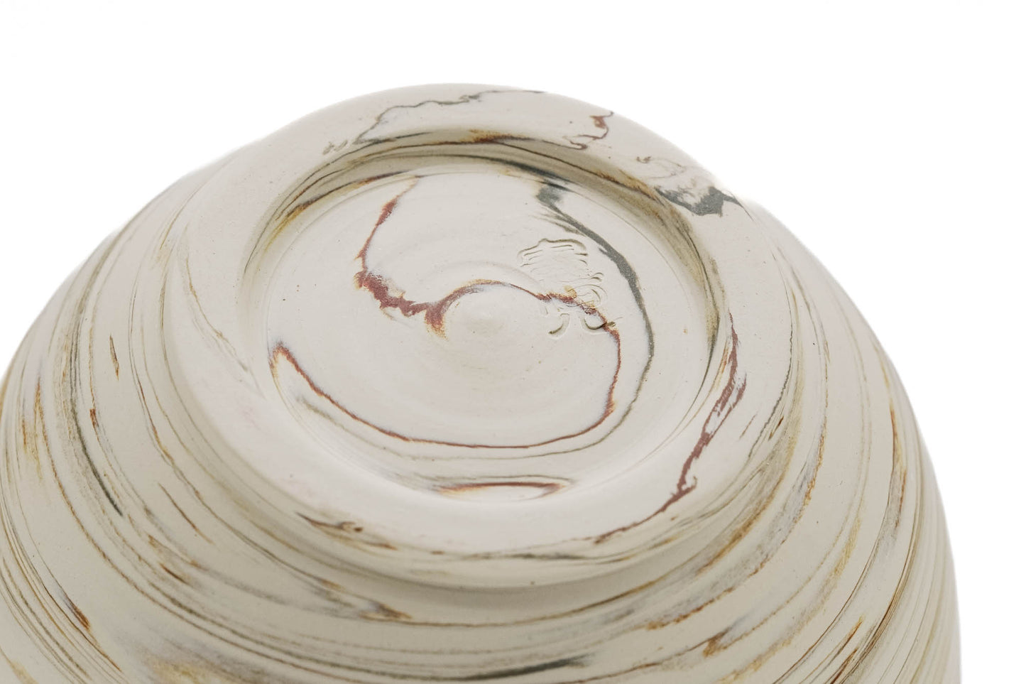 Japanese Teacup - ܥÌï ÍØҊ Takumi Hotta - ‘—ƒ¹ÌÕԷ Kenji Kiln - White Yellow Nerikomi Tokoname-yaki Yunomi - 110ml