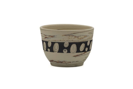 Japanese Teacup - ܥÌï ÍØҊ Takumi Hotta - Mizutama Nerikomi Tokoname-yaki Yunomi - 110ml