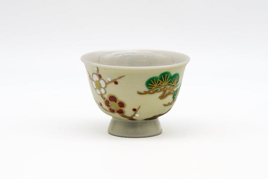 Japanese Teacup - ‚}Ԫ Õæ×ô·ò Kuramoto Masao - Sh¨chikubai Senchawan - 40ml