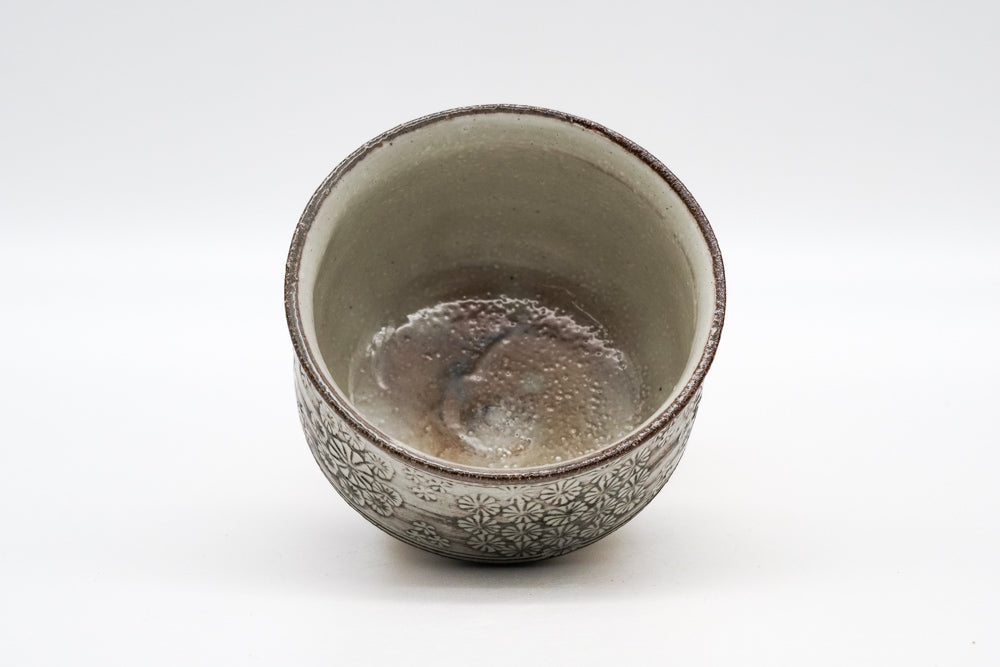 Japanese Teacup - ÒÁÌٵäÕÜ It¨­ Noriaka - Floral Kohiki Mishima Yunomi - 150ml