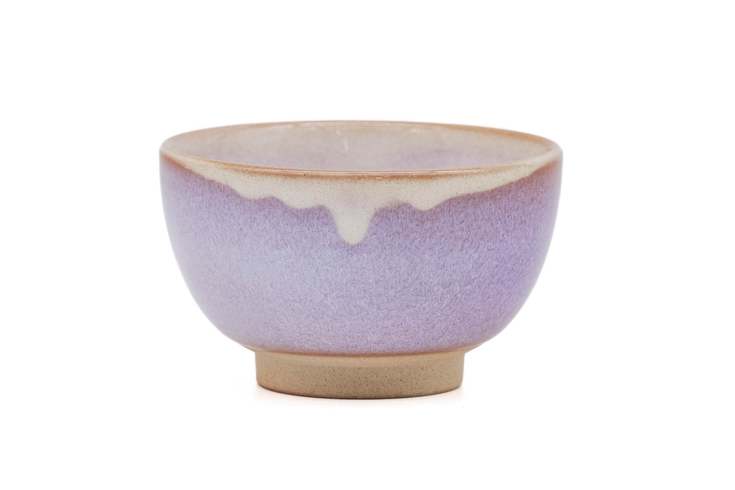 Japanese Teacups - ´»Ðã¸G Tsubakihide Kiln - Wooden Box Set of 5 Purple Drip-Glazed Hagi-yaki Yunomi - 100ml