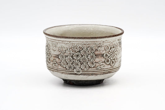 Japanese Teacup - ÒÁÌٵäÕÜ It¨­ Noriaka - Floral Kohiki Mishima Yunomi - 150ml