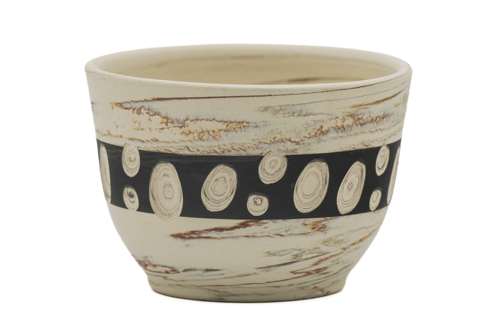 Japanese Teacup - ܥÌï ÍØҊ Takumi Hotta - Mizutama Nerikomi Tokoname-yaki Yunomi - 110ml