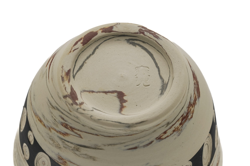 Japanese Teacup - ܥÌï ÍØҊ Takumi Hotta - Mizutama Nerikomi Tokoname-yaki Yunomi - 110ml