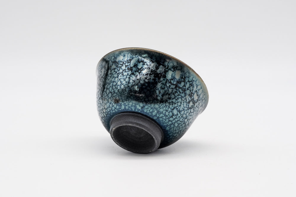 Japanese Teacup - ÌïÖÐÓÀáÔ Tanaka Eik¨­ - Blue Yuteki Tenmoku Kiyomizu Senchawan - 50ml
