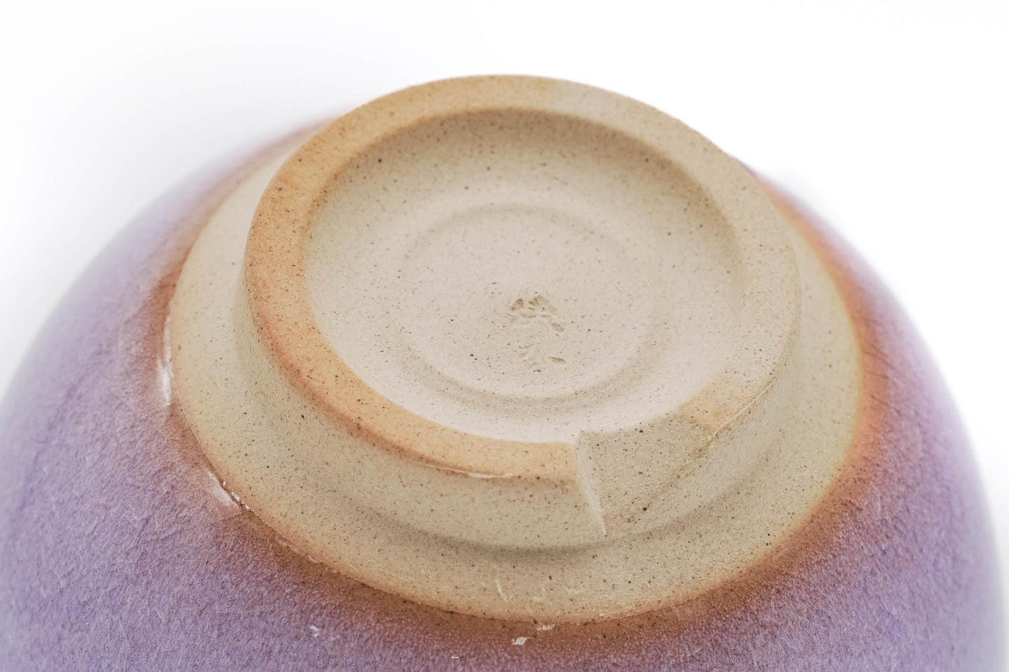 Japanese Teacups - ´»Ðã¸G Tsubakihide Kiln - Wooden Box Set of 5 Purple Drip-Glazed Hagi-yaki Yunomi - 100ml