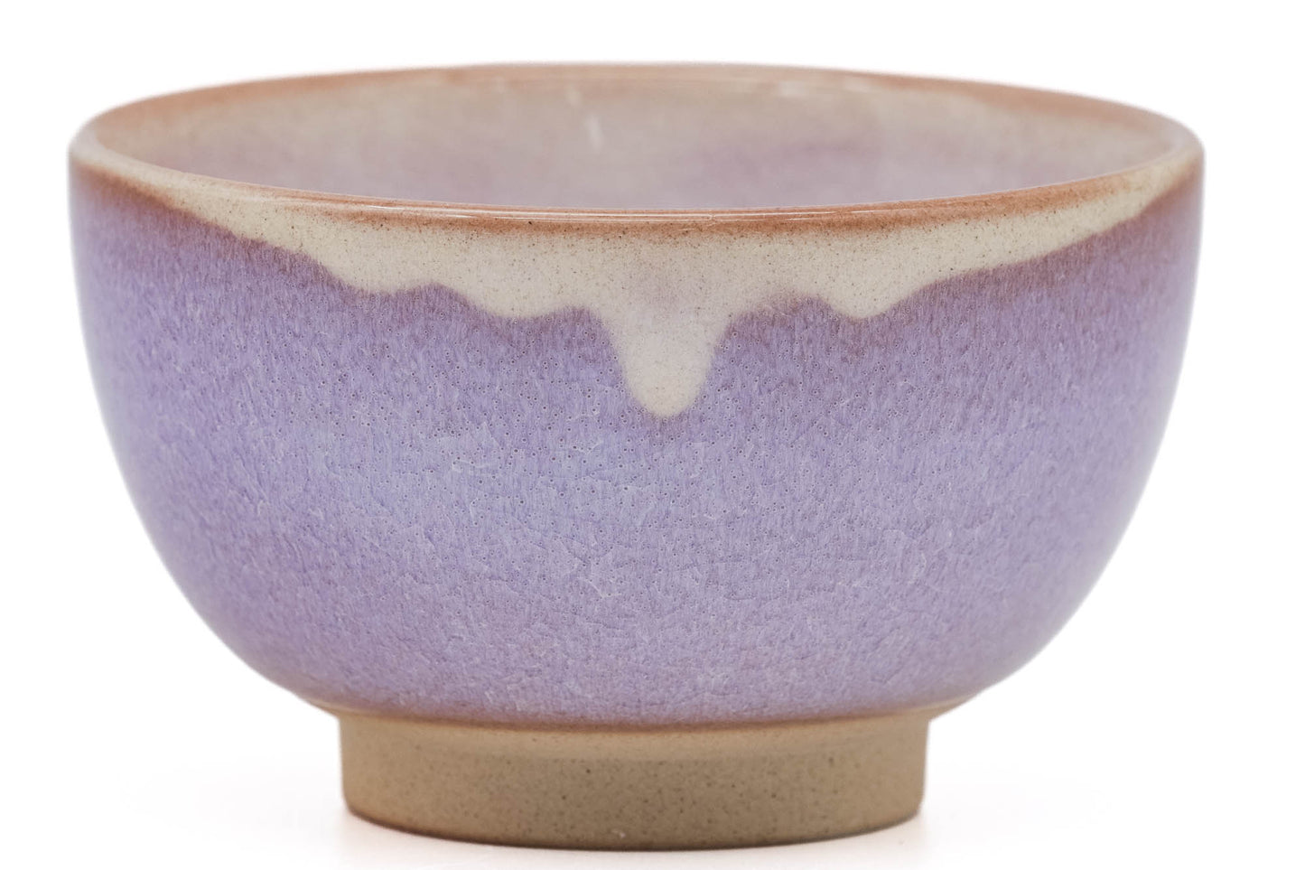 Japanese Teacups - ´»Ðã¸G Tsubakihide Kiln - Wooden Box Set of 5 Purple Drip-Glazed Hagi-yaki Yunomi - 100ml