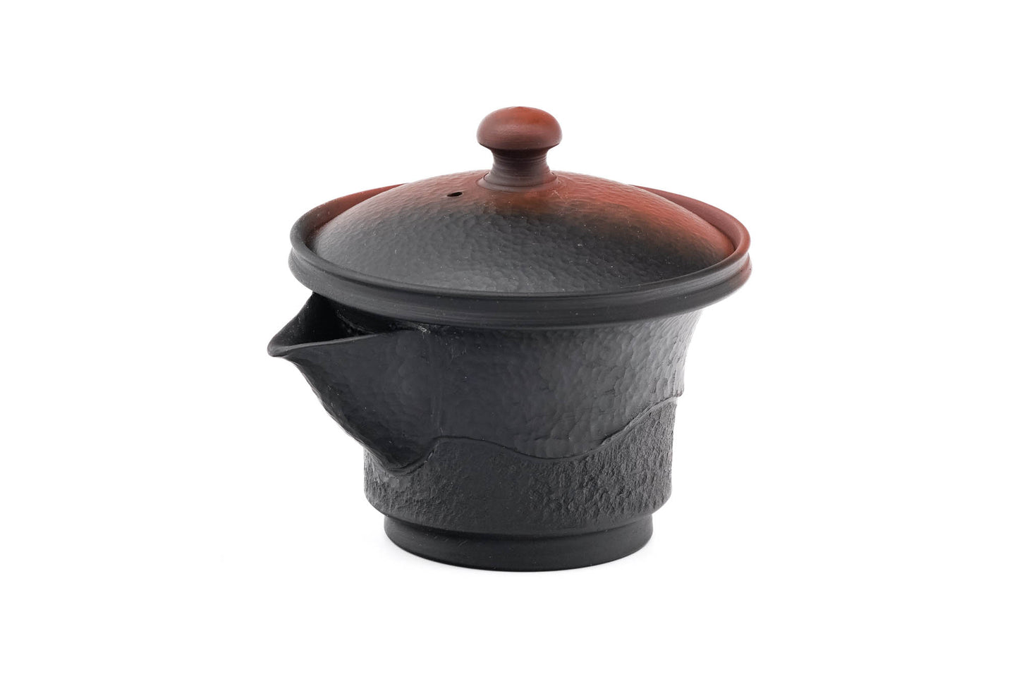 Japanese Houhin - ´åÌïÒæҎ Murata Yoshiki - Black Red Yohen Tokoname-yaki Handleless Teapot - 120ml