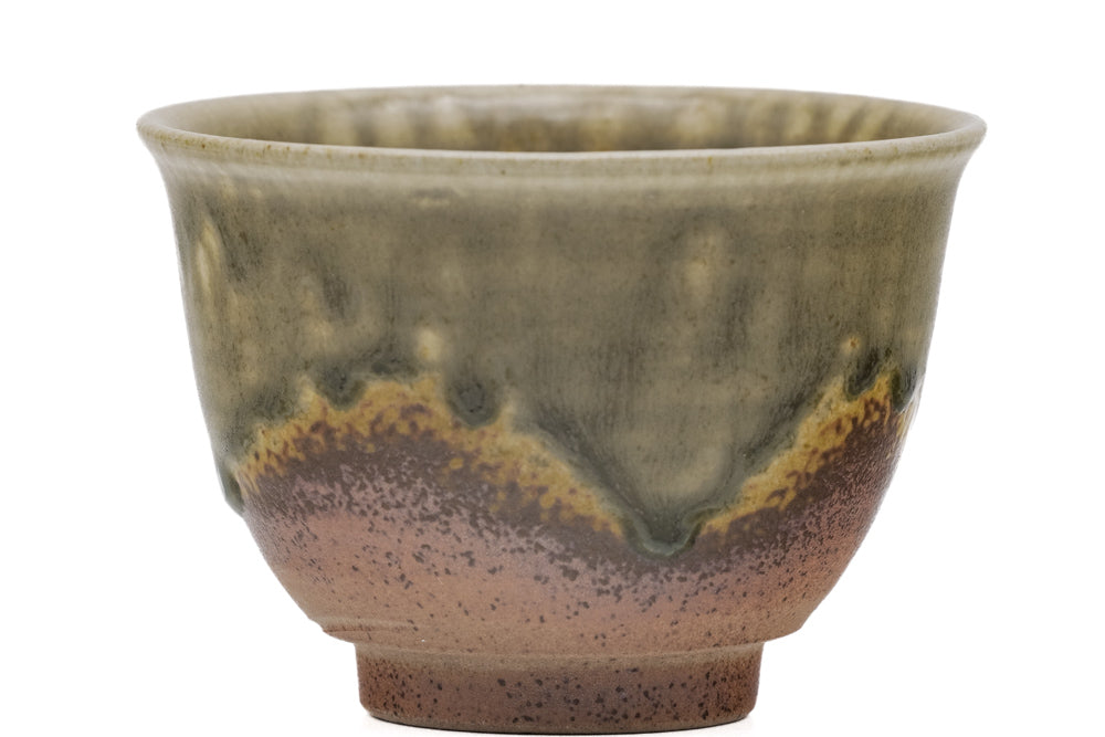 Japanese Teacup - һÐÄ Isshin - Ash Green Glazed Tokoname-yaki Yunomi - 120ml